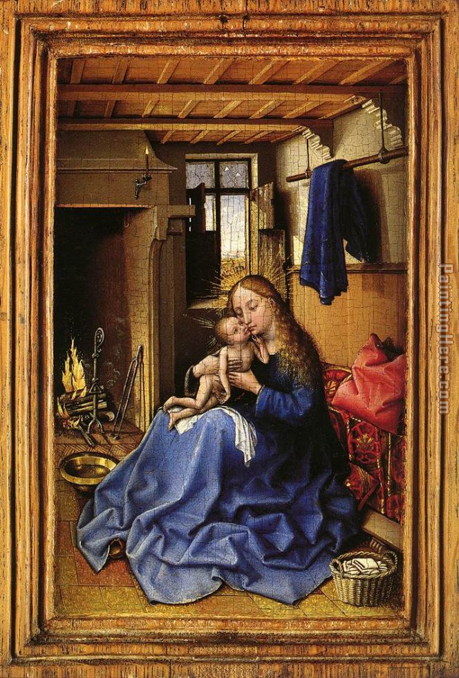 Robert Campin Virgin and Child in an Interior
